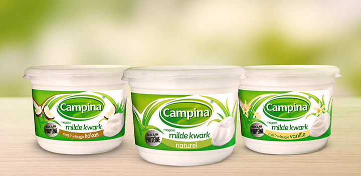 Campina kwark helpt je spieren herstellen