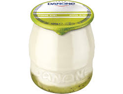 Danone yoghurt in glas; de zoen van een potje!