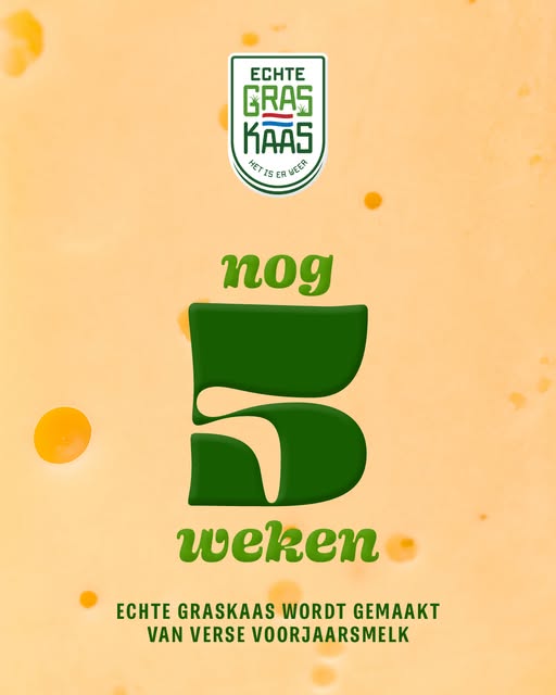 ECHTE GRASKAAS IS NU NOG NIET TE KOOP!
