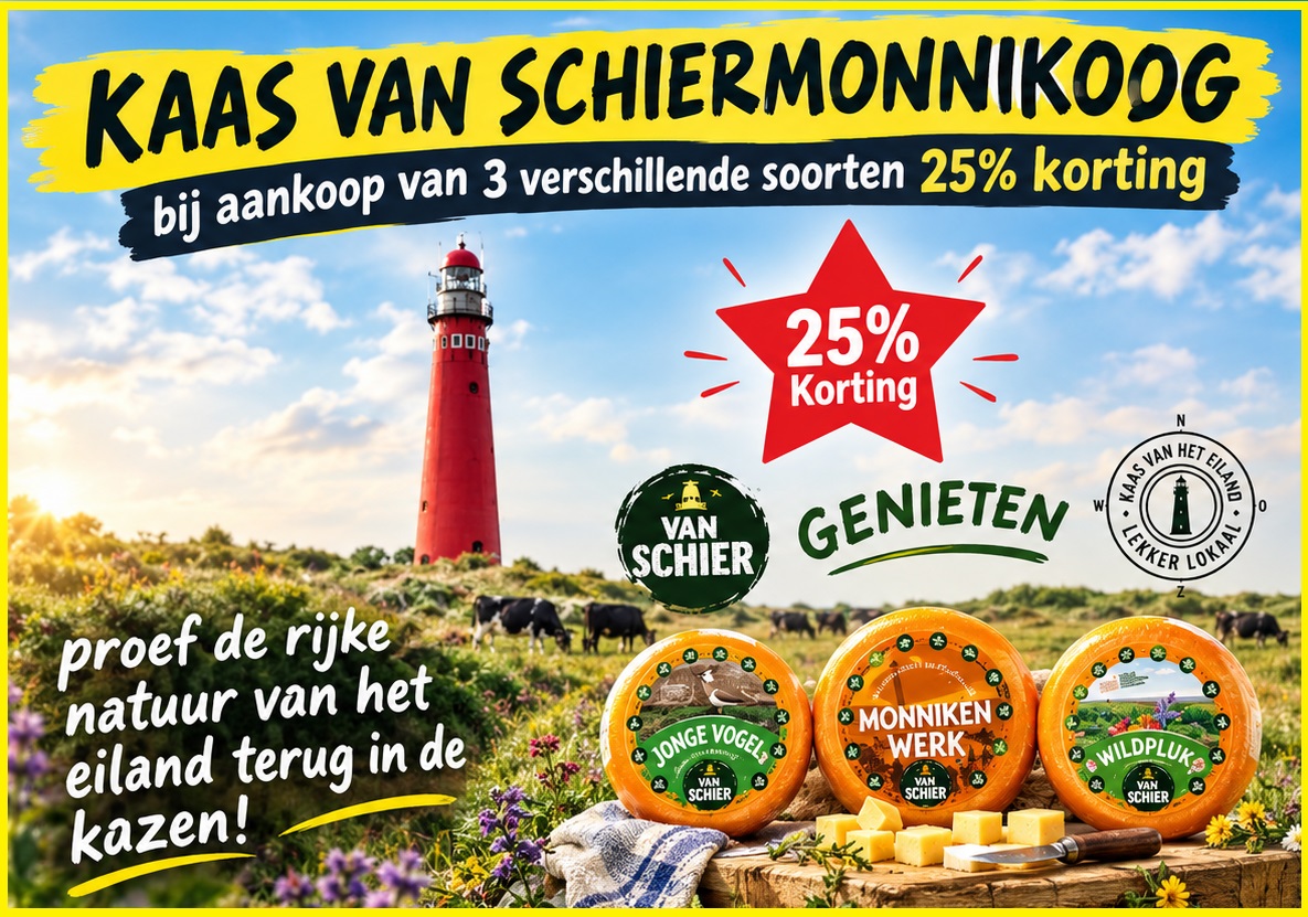 KAAS VAN SCHIER NU 25% KORTING